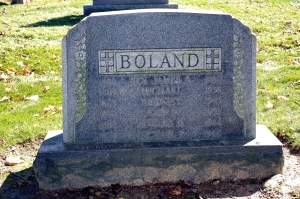 The Boland family monument, Holy Sepulchre Cemetery.