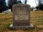 The Ochs monument at Lawnview Cemetery.